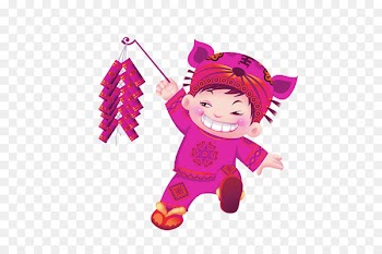 Firecracker Chinese New Year Oudejaarsdag van de maankalender Child Chinese calendar - Child holding a firecracker 
