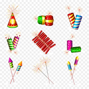 Firecracker Fireworks Cartoon Clip art - Vector festive firecrackers 