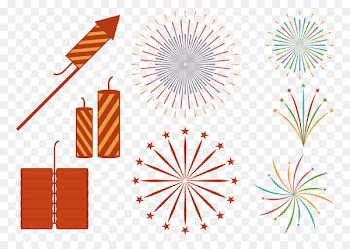 Firecracker Fireworks - Vector festive fireworks 
