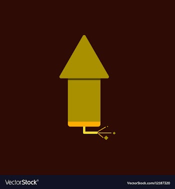 Firecracker rocket of Chinese vector image