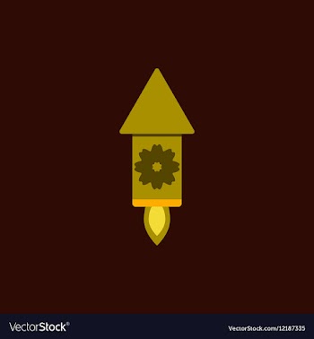 Firecracker rocket of Chinese vector image