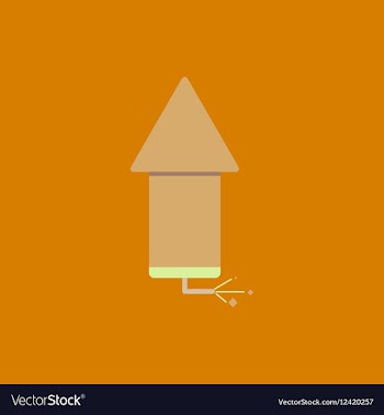 Firecracker rocket of Chinese vector image