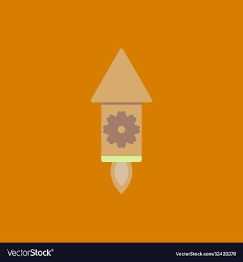 Firecracker rocket of Chinese vector image