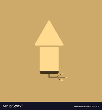 Firecracker rocket of Chinese vector image
