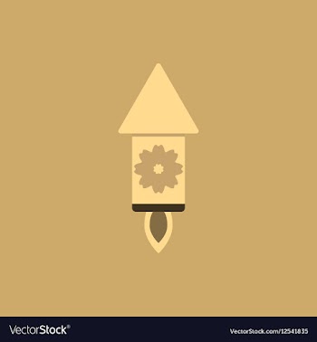 Firecracker rocket of Chinese vector image