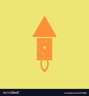 Firecracker rocket of Chinese vector image
