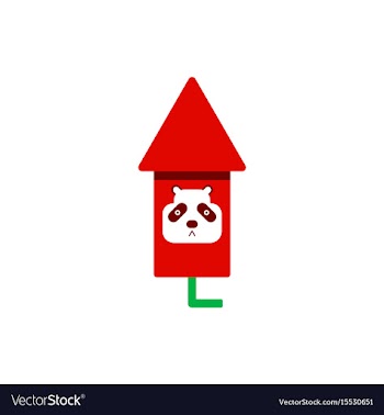Firecracker rocket of chinese vector image
