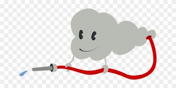 Firefighter Cloud Hose Water Firefighters - Manguera De Bombero Png