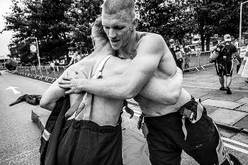 Firefighter hugging each other, June | Free Photo - rawpixel
