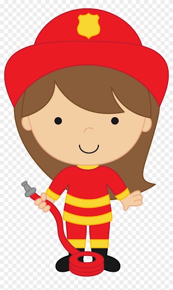 Firefighter, Office Ideas, Clip Art, Party Ideas, Girl - Girl Firefighter Clipart