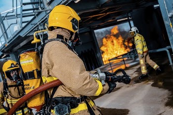 Firefighter petrochemical rig training, February | Free Photo - rawpixel