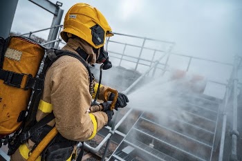 Firefighter petrochemical rig training, March | Free Photo - rawpixel