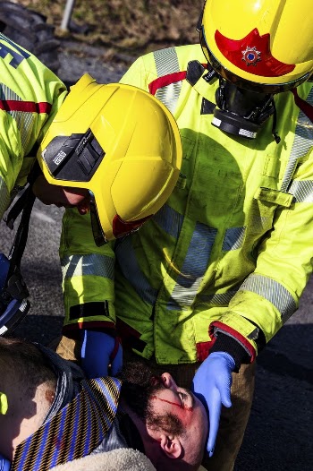 Firefighter rescuing patient, February 14, | Free Photo - rawpixel
