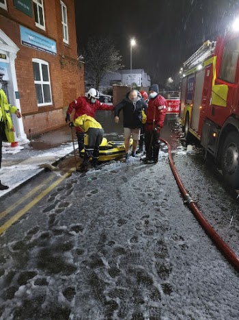 Firefighter service in flooded area, | Free Photo - rawpixel
