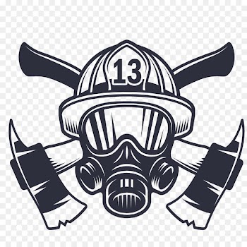 Firefighters helmet Fire department Logo Firefighting - Vector fire will tag 