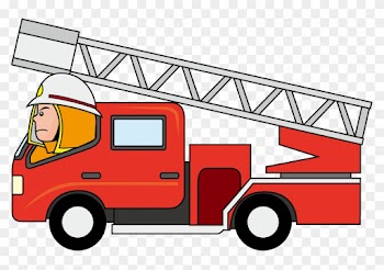 Firetruck Cartoon Fire Truck Clipart - Fire Truck Vector Png
