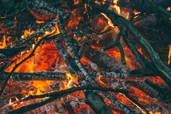 firewoods on fire
