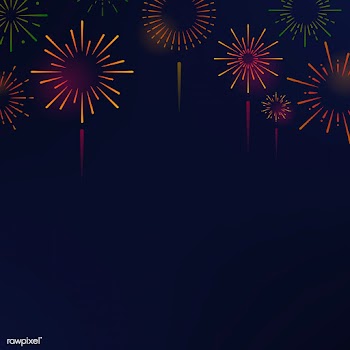 Firework explosions background design vector | Free stock vector - 532843