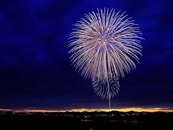 fireworks at night