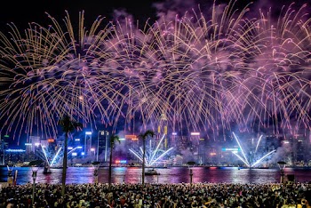 Fireworks At Nighttime