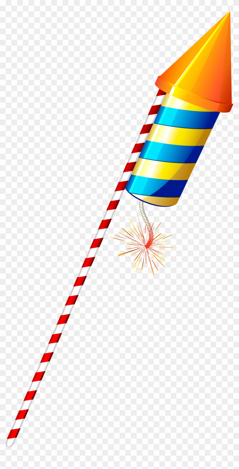 Fireworks Clip Firecracker - Diwali Crackers Rocket Png
