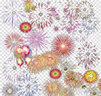 Fireworks , Color gorgeous fireworks transparent background PNG clipart