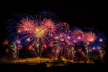 fireworks display during night time