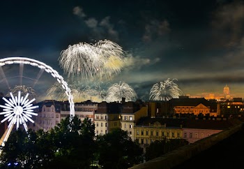 Fireworks Display during Nighttime