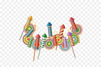 Fireworks Firecracker - Candy colors,Decorative pattern 
