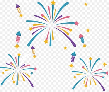 Fireworks Firecracker Clip art - Colorful fireworks 