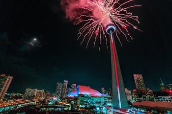 Fireworks From Tower