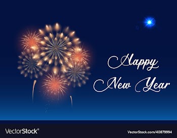 fireworks new year background