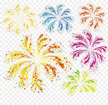 Fireworks New Years Eve Illustration - Fireworks 