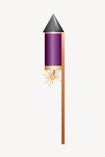 Fireworks rocket clipart, collage element | Free PSD - rawpixel