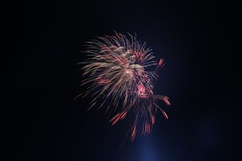 fireworks under night sky
