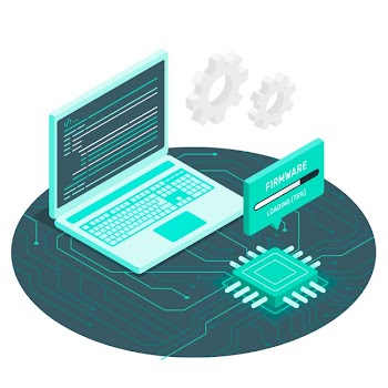Firmware concept illustration Free Vector