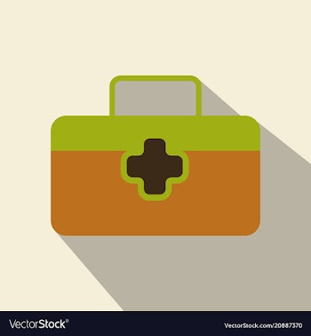 First aid icon in trendy flat style isolated on vector image