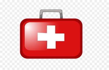 First aid kit - Vector red cross head first aid kit 
