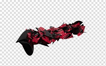 First CD, red and black abstract illustration transparent background PNG clipart