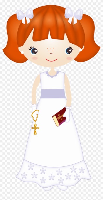 First Communion Girls Firstmunion Clip Art Oh My - Girls 1st Communion Png
