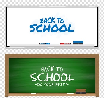 First day of school Blackboard Drawing Banner, School back to school transparent background PNG clipart