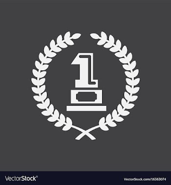 First place icon golden number one symbol vector image