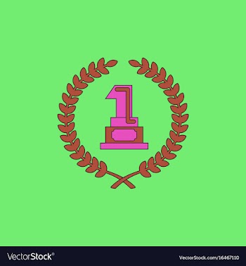 First place icon golden number one symbol vector image