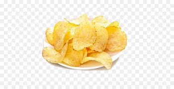 Fish and chips French fries Salted duck egg Potato chip British Cuisine - Dish of potato chips Stock Image 