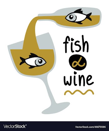 fish and wine