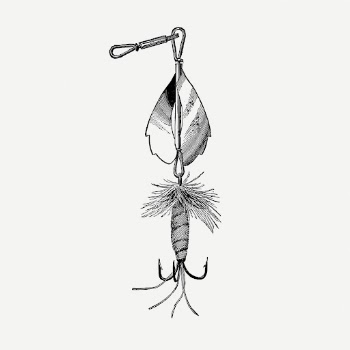 Fish bait drawing, vintage object | Free PSD - rawpixel