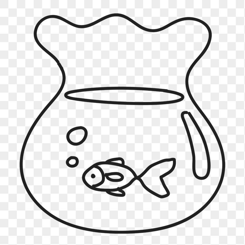 Fish bowl png sticker, home | Free PNG Illustration - rawpixel