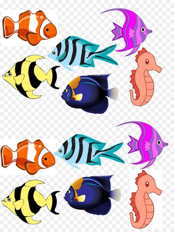 Fish, Cartoon, Line, Anemone Fish PNG