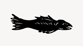 Fish collage element, drawing illustration | Free Vector Illustration - rawpixel