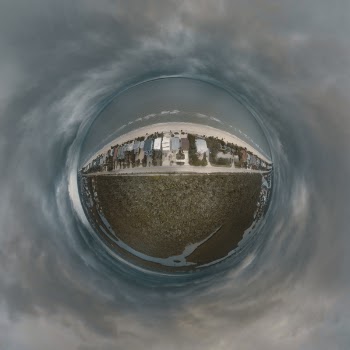 Fish Eye Lens of Body of Water
